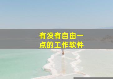 有没有自由一点的工作软件