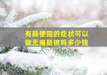 有肠梗阻的症状可以做无痛肠镜吗多少钱