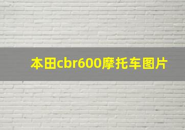 本田cbr600摩托车图片