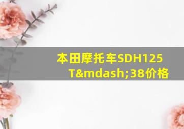 本田摩托车SDH125T—38价格