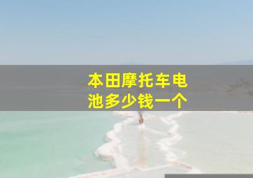 本田摩托车电池多少钱一个