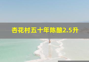 杏花村五十年陈酿2.5升