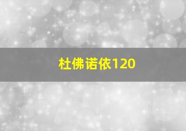 杜佛诺依120