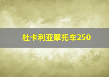 杜卡利亚摩托车250