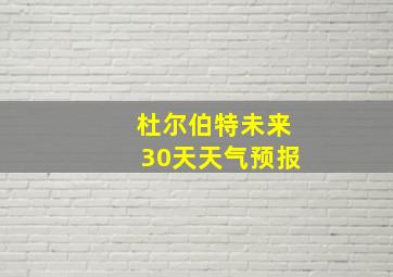 杜尔伯特未来30天天气预报