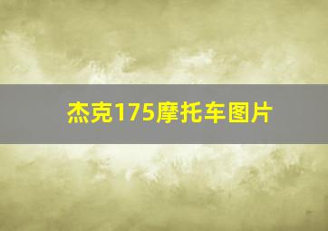 杰克175摩托车图片