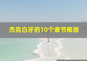 杰克白牙的10个章节概括