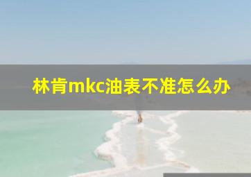 林肯mkc油表不准怎么办