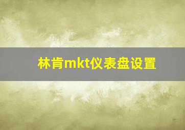 林肯mkt仪表盘设置