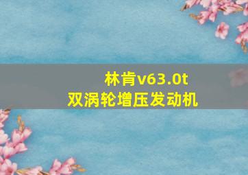 林肯v63.0t双涡轮增压发动机