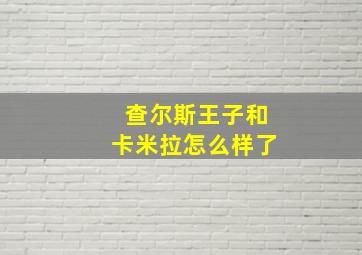 查尔斯王子和卡米拉怎么样了