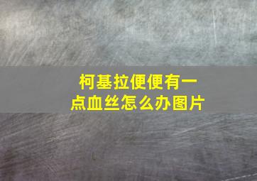 柯基拉便便有一点血丝怎么办图片