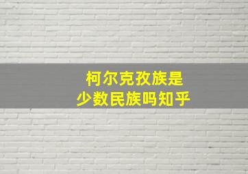 柯尔克孜族是少数民族吗知乎