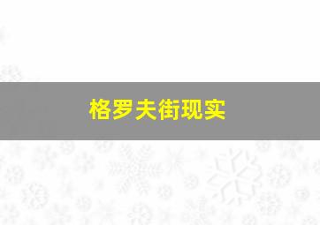 格罗夫街现实