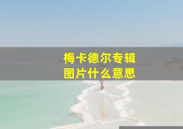 梅卡德尔专辑图片什么意思