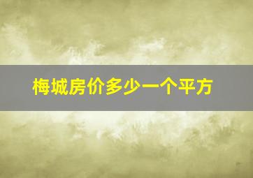 梅城房价多少一个平方