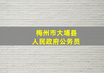 梅州市大埔县人民政府公务员