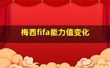 梅西fifa能力值变化