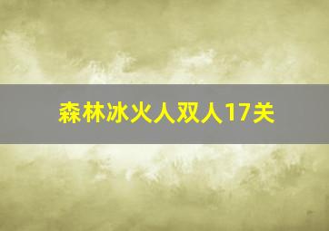 森林冰火人双人17关