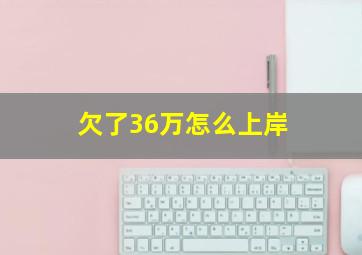 欠了36万怎么上岸