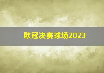 欧冠决赛球场2023