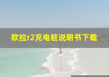 欧拉r2充电桩说明书下载