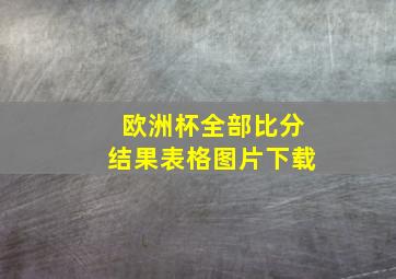 欧洲杯全部比分结果表格图片下载