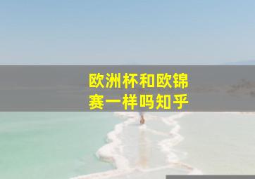 欧洲杯和欧锦赛一样吗知乎