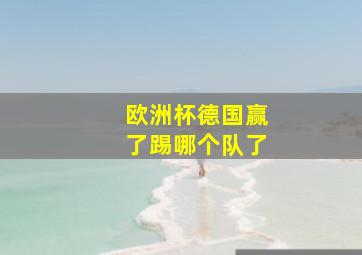 欧洲杯德国赢了踢哪个队了