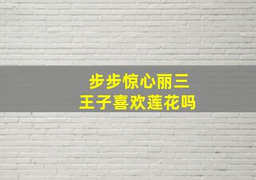 步步惊心丽三王子喜欢莲花吗