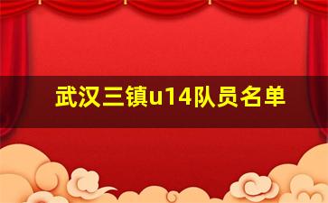 武汉三镇u14队员名单