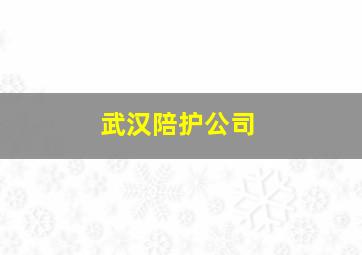 武汉陪护公司