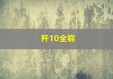 歼10全称