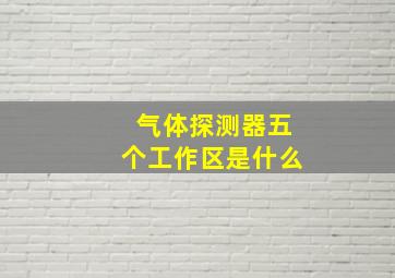 气体探测器五个工作区是什么