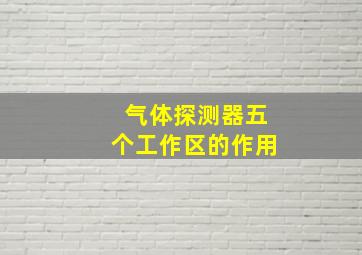 气体探测器五个工作区的作用