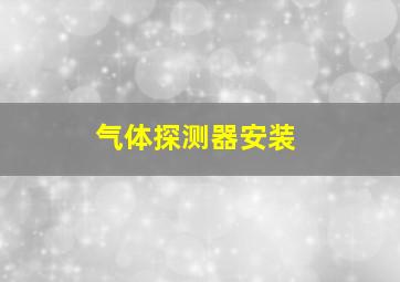 气体探测器安装