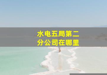 水电五局第二分公司在哪里