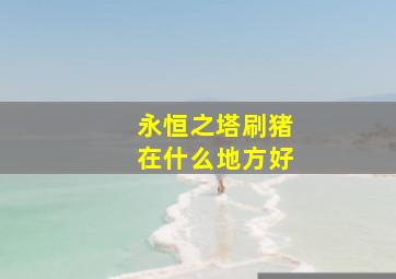 永恒之塔刷猪在什么地方好