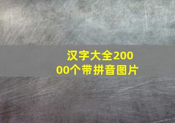 汉字大全20000个带拼音图片