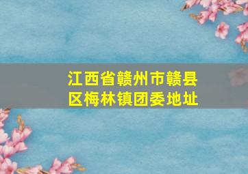 江西省赣州市赣县区梅林镇团委地址