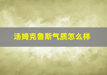 汤姆克鲁斯气质怎么样