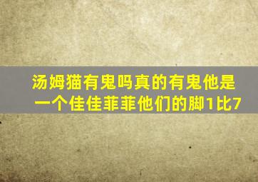 汤姆猫有鬼吗真的有鬼他是一个佳佳菲菲他们的脚1比7