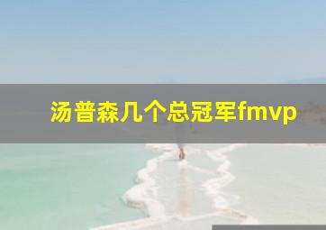 汤普森几个总冠军fmvp