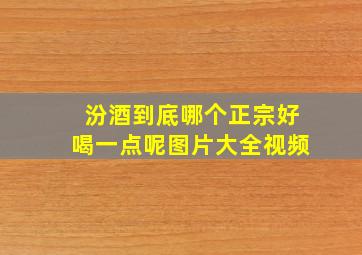 汾酒到底哪个正宗好喝一点呢图片大全视频