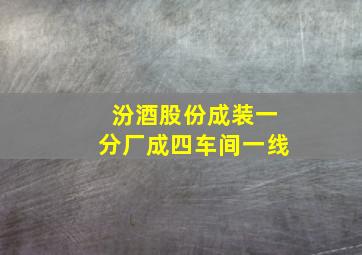 汾酒股份成装一分厂成四车间一线