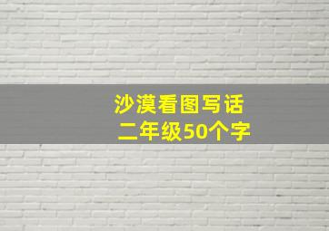 沙漠看图写话二年级50个字