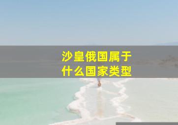 沙皇俄国属于什么国家类型