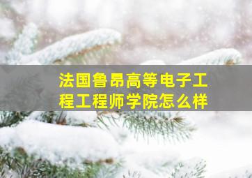 法国鲁昂高等电子工程工程师学院怎么样