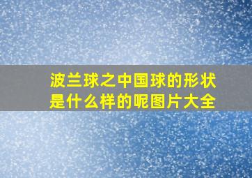 波兰球之中国球的形状是什么样的呢图片大全