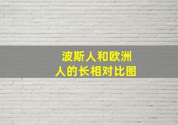 波斯人和欧洲人的长相对比图